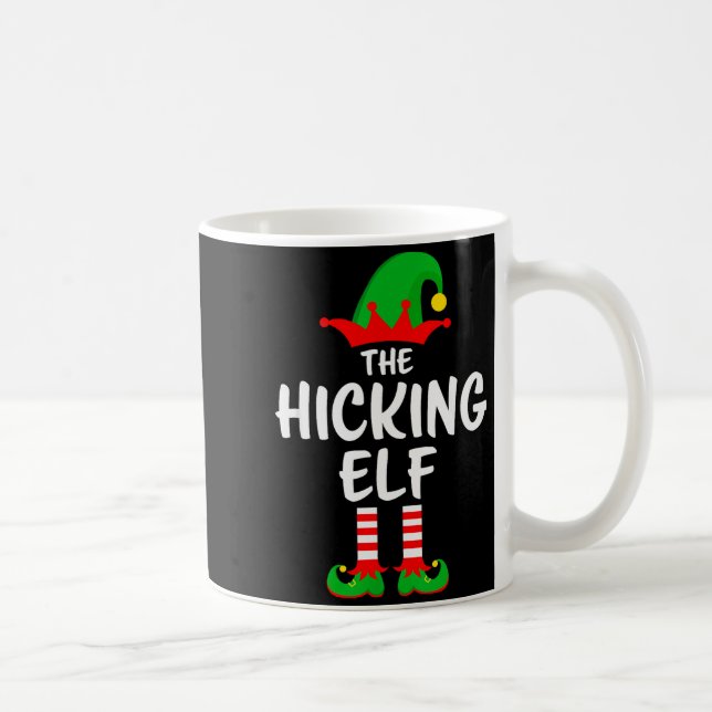 Mug The Hiking Elf Matching Family Christmas  (Droite)