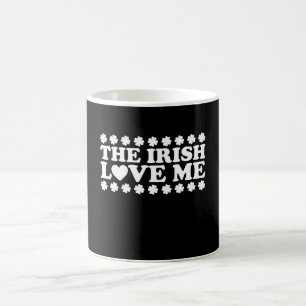 Mug The Irish Love Me Shamrock St Patrick's Day Retro