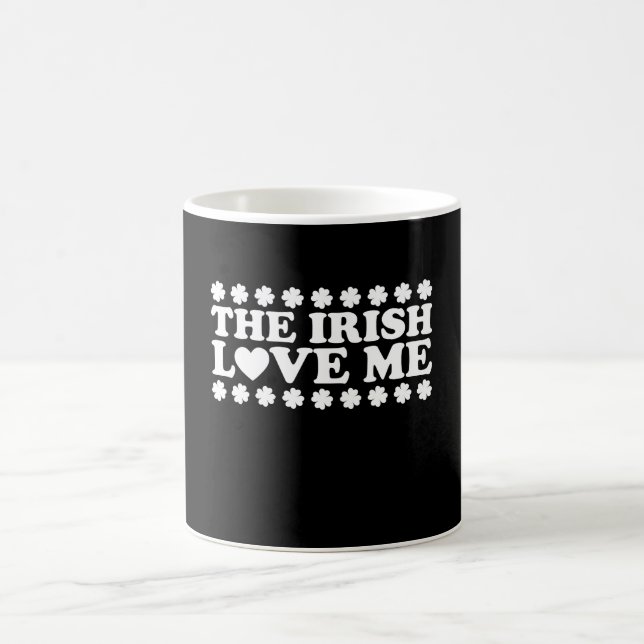 Mug The Irish Love Me Shamrock St Patrick's Day Retro (Centre)