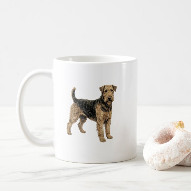 Mug The King of Terriers – Airedale Spirit Art (Avec donut)