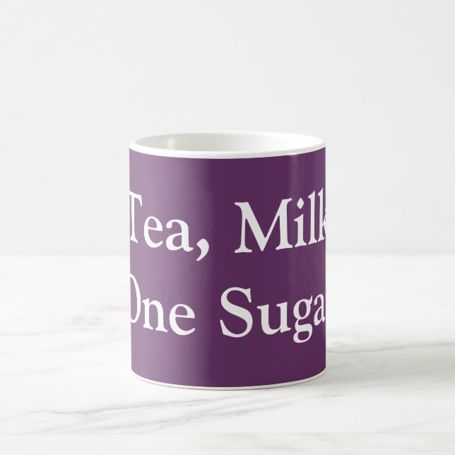 Mug Thé, Lait, Un Sucre - Ma commande (Centre)