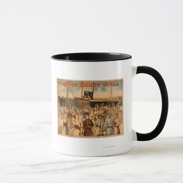 Mug The London Gaiety Girls "Arrivée à New York" (Droite)
