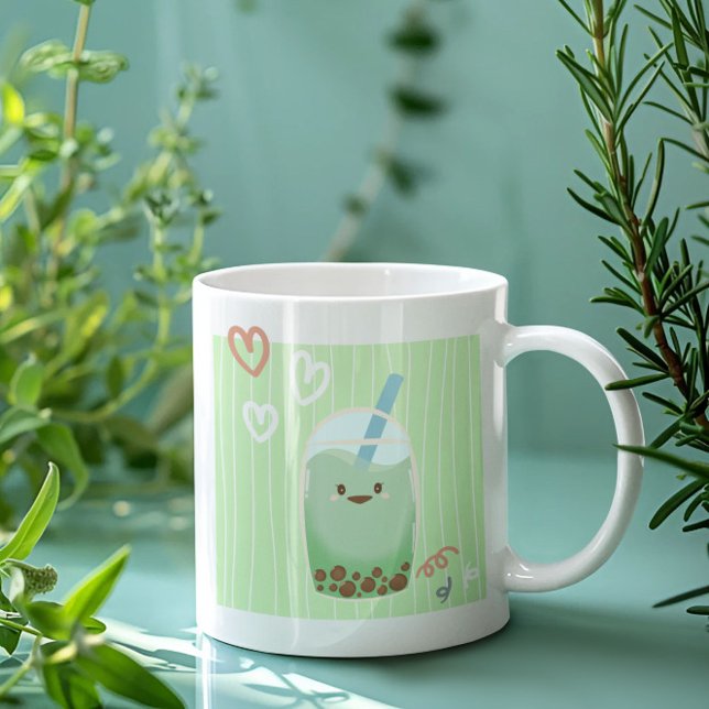 Mug Thé Matcha Boba (Créateur téléchargé)
