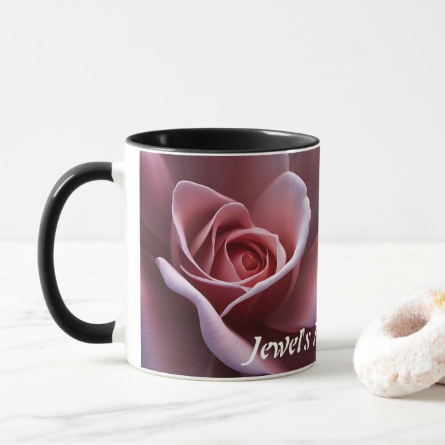Mug Thé matinal de Jewel personnalisé (Avec donut)