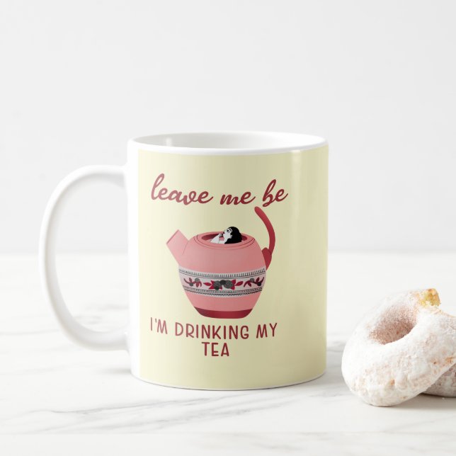 Mug Thé mignon drôle (Avec donut)