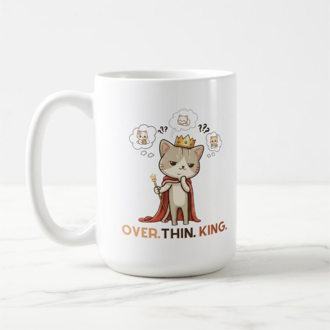 Mug The Overthinking King (Gauche)