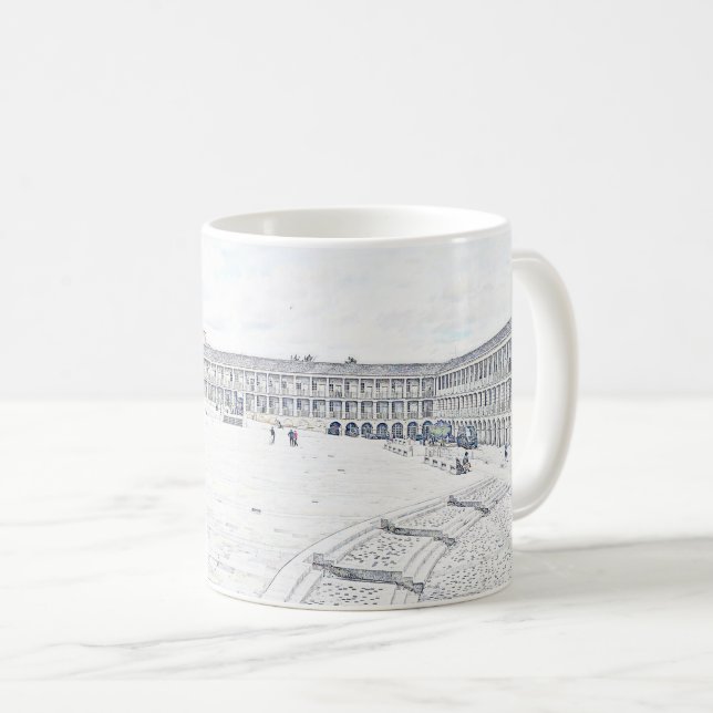 Mug The Piece Hall Halifax – Yorkshire de l'Ouest hist (Devant droit)