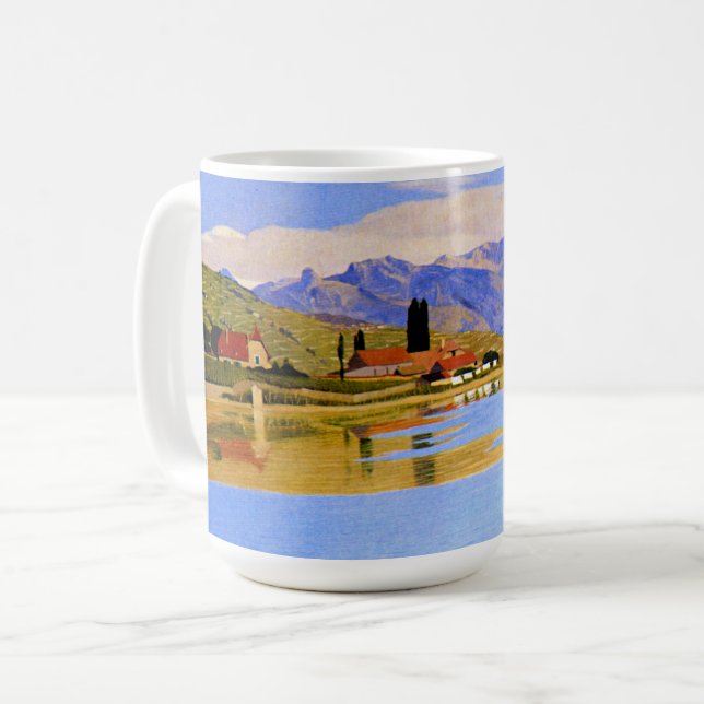 Mug The Port of Pully, fine art, (Devant gauche)