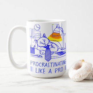 Mug The Procrastinating like a pro (blue)