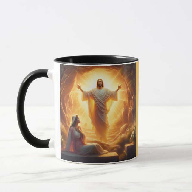 Mug The Resurrection Light: Jesus Christ Rises (Gauche)