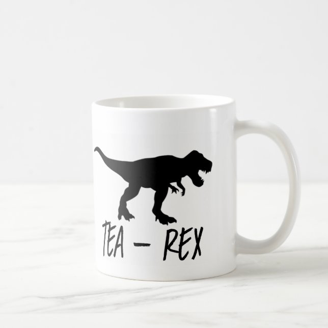 Mug Thé Rex - conception drôle de thé/tasse (Droite)
