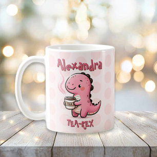 Mug Thé-Rex sucré Dinosaure personnalisé Pun animal