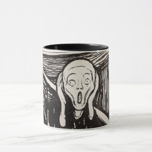 Mug The Scream (1895) Edvard Munch Woodcut Art