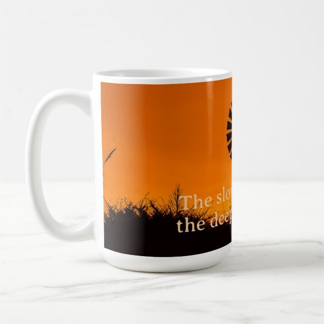 Mug The Slower the Pace, Farm Windmill Sunset (Gauche)