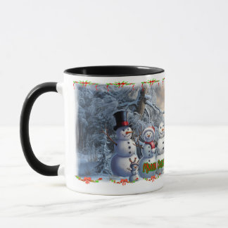 Mug The Snowmen wish you a Merry Christmas on a Coffee