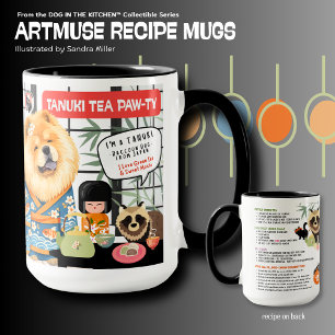 Mug THÉ TANUKI FÊTE PAWTY Recette du Musée d'Art Chow