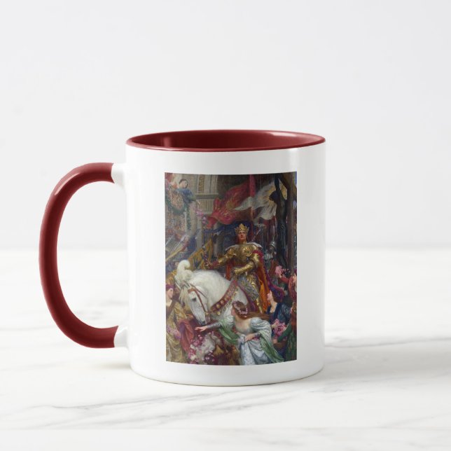 Mug The Two Crowns c. 1900 par Sir Frank Dicksee (Gauche)