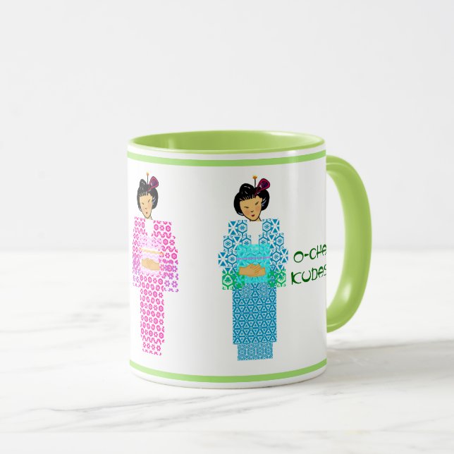Mug Thé vert s'il vous plaît - Ocha kudasai (Devant droit)