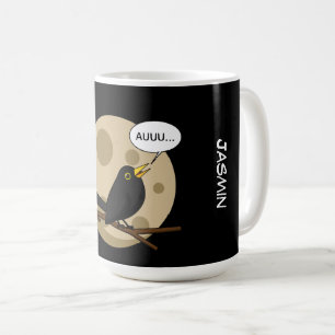 Mug The Werebird - Blackbird Howling at the Moon Comic