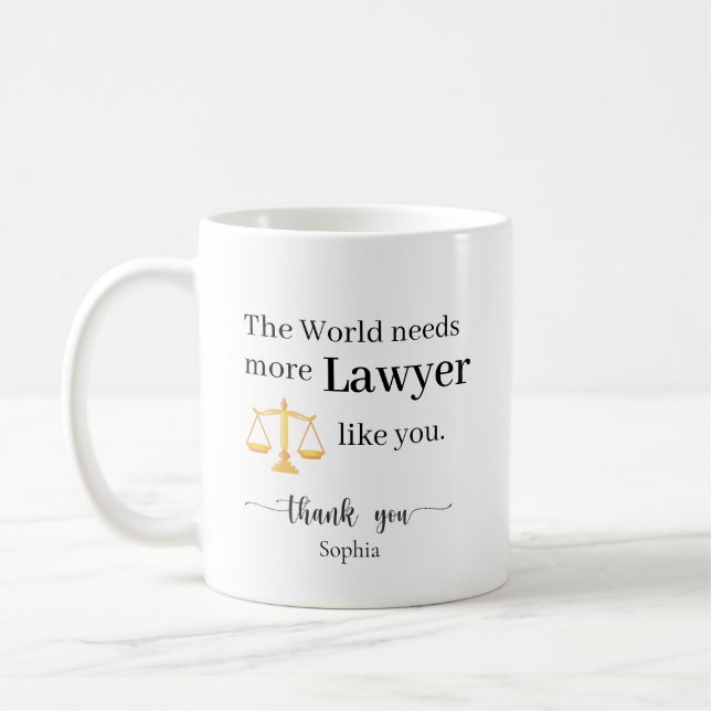 Mug The World Needs More Lawyer Like You Personalized (Gauche)