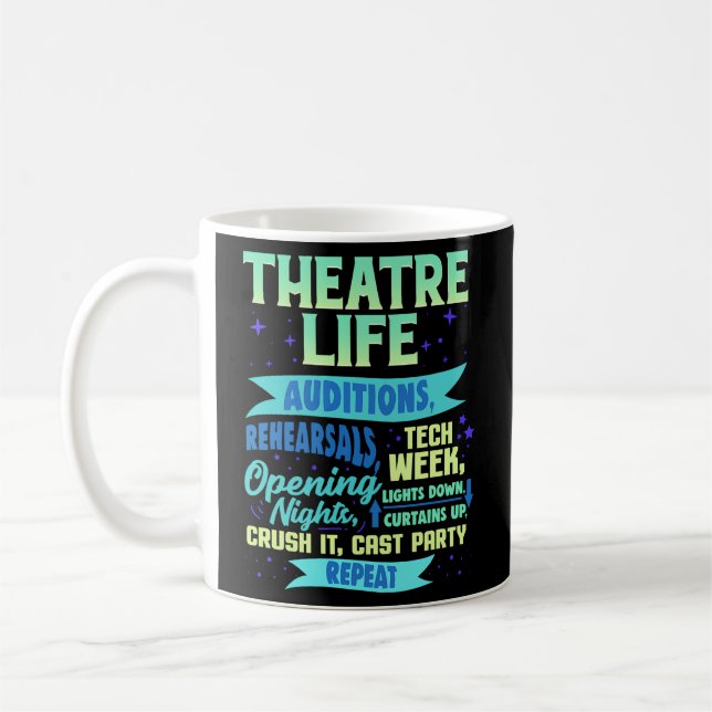Mug Théâtre Acteur Nerd Théâtre Musical Thespian (Gauche)