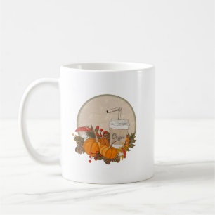 Mug Théâtre d'automne Café & Citrouilles – Conception