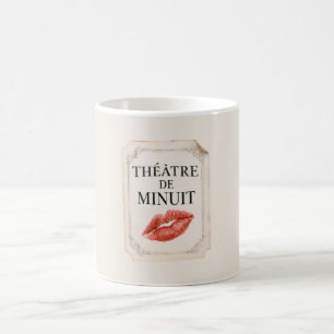 Mug Théâtre de minuit français baiser aux lèvres rouge