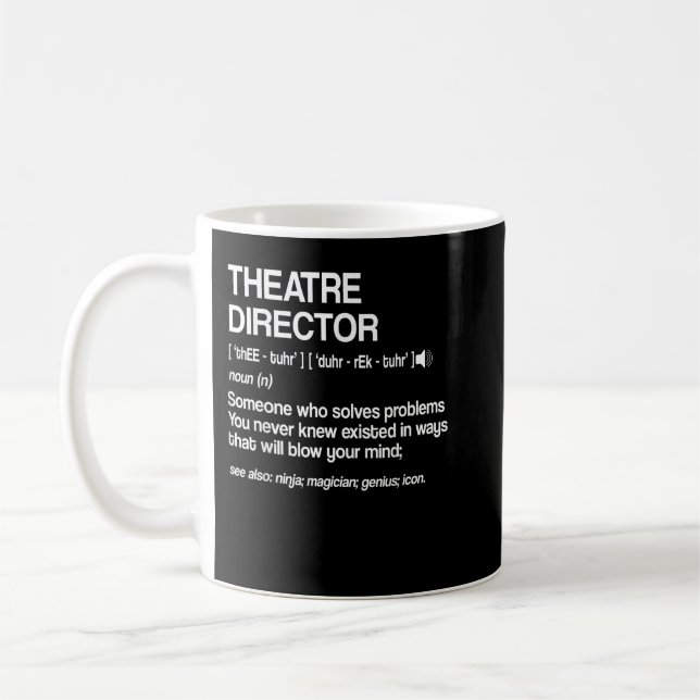 Mug Théâtre Directeur Définition Théâtre musical Broad (Gauche)