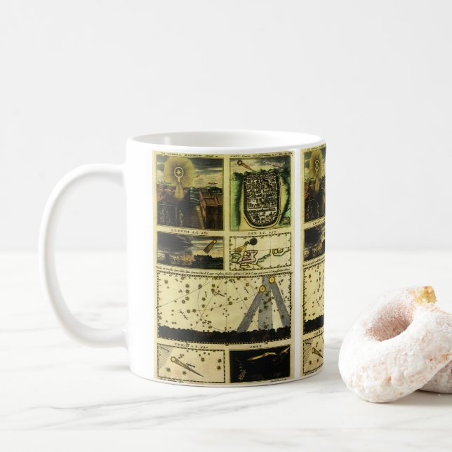 Mug Theatrum Cometicum Comètes par Stanislaw Lubieniec (Avec donut)