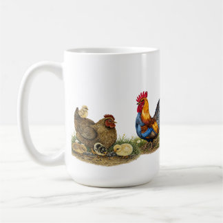 Mug Théière Coq & Poule de Famille Fermière