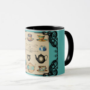Mug théière et théière vintage