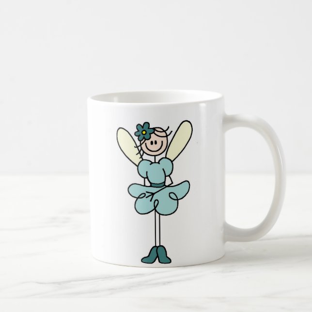 Mug Théière Fée Ange Sarcelle (Droite)