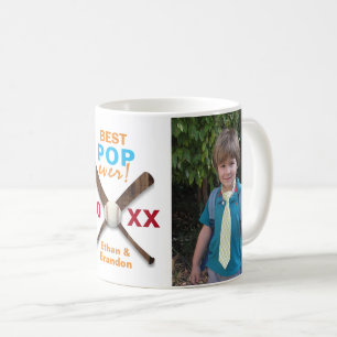 Mug Thème de baseball meilleure pop jamais photo perso