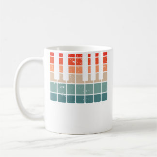 Mug Thème de clavier Touches de piano vintage