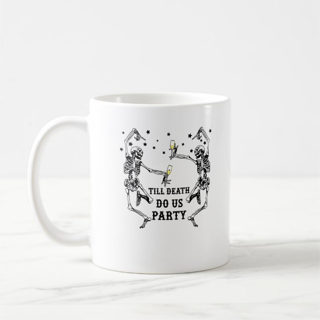 Mug Thème de Demoiselle d'Honneur Squelette Jusqu'à ce (Gauche)
