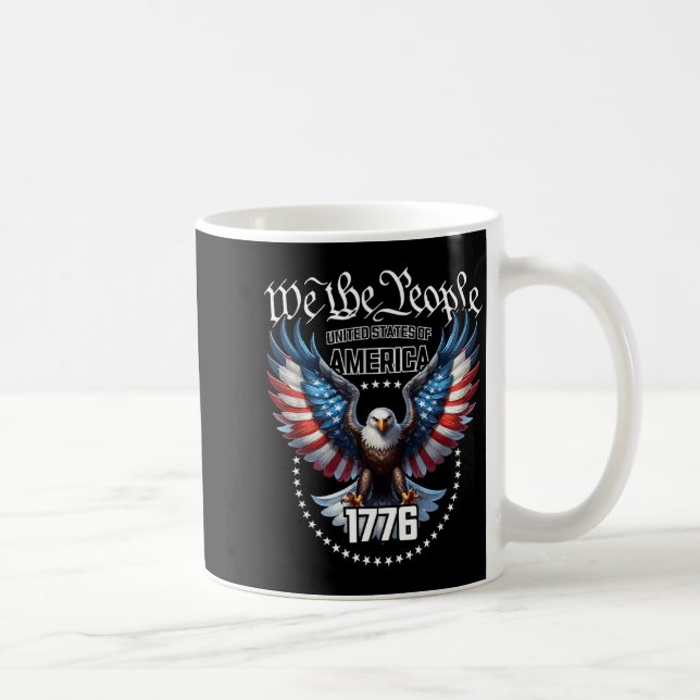 Mug Thème de drapeau américain patriotique de l'aigle  (Droite)