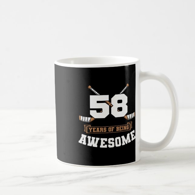 Mug Thème de fête sportive pour 58e anniversaire de ho (Droite)