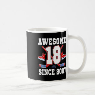 Mug Thème de hockey sur glace pour 18 ans incroyable d