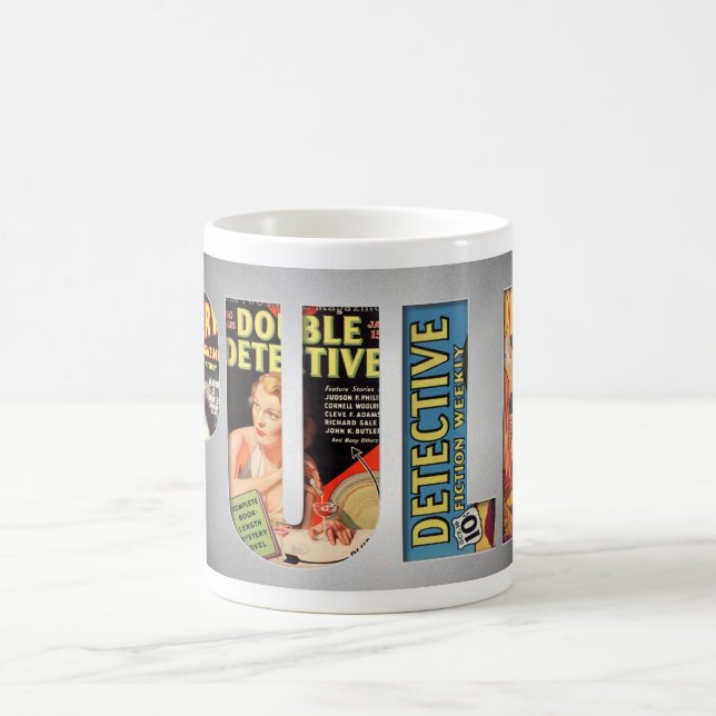 MUG THÈME DE MAGAZINE PULP VINTAGE (Centre)