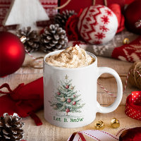Thème de Noël Arbre de Noël Ornelé Laissez-le neig