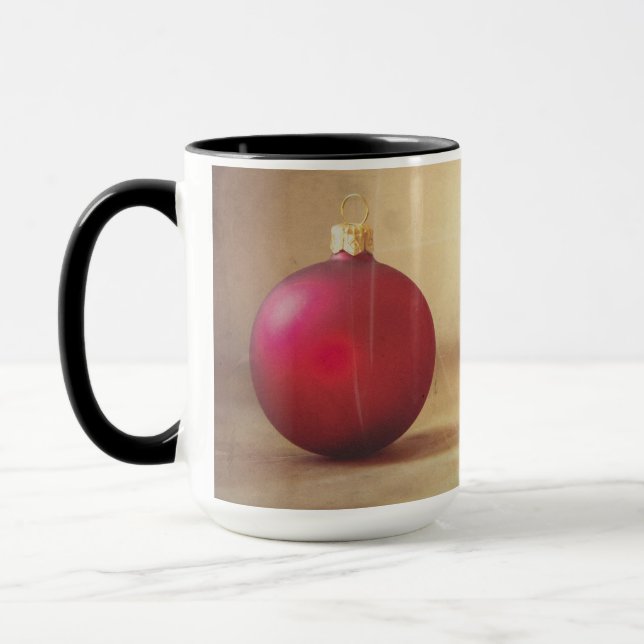 Mug Thème de Noël avec balle de Noël (Gauche)