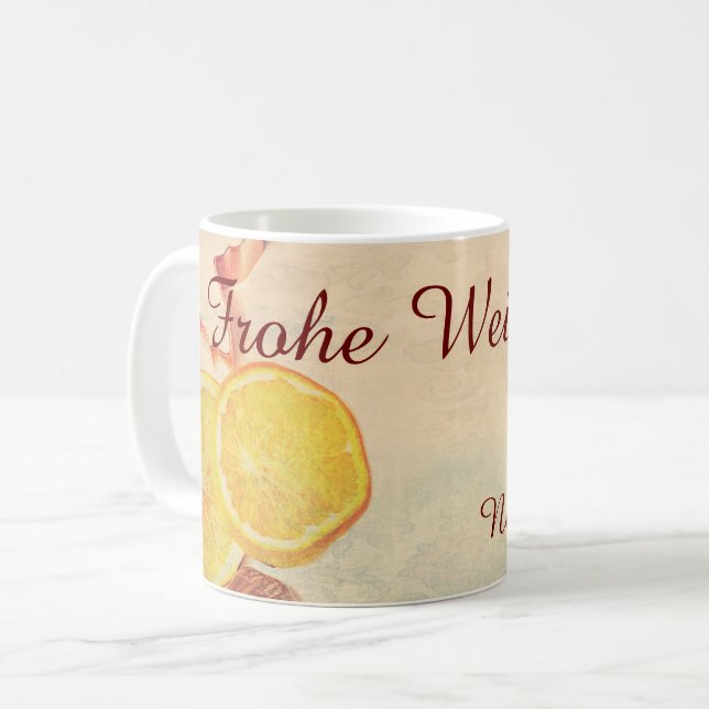 Mug Thème de Noël avec des fruits... (Devant gauche)