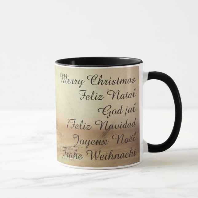 Mug Thème de Noël avec Fruits (Droite)