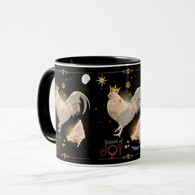 Mug Thème de Noël Luxueux Impression Boganhues  (Devant gauche)