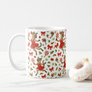 Mug Thème de Noël Ping Pong pour les amoureux de chats