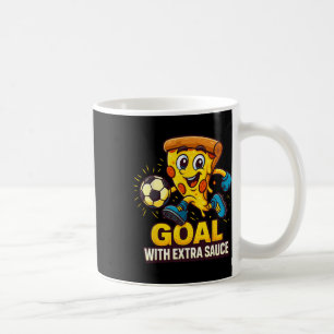 Mug Thème de pizza pour garçons drôle de but de footba