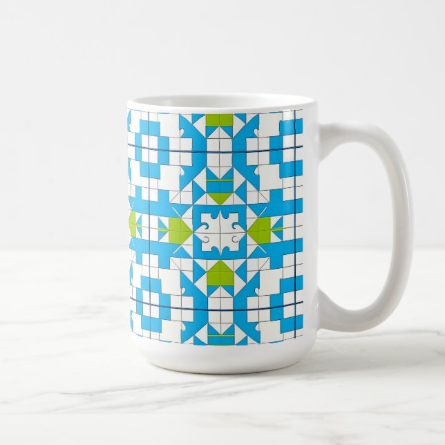 Mug Thème de puzzle entrelacé pour le quotidien (Droite)