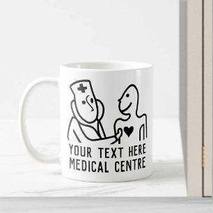 Mug Thème de santé cardiovasculaire du Centre Médicale