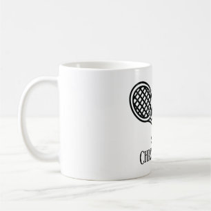 Mug Thème de tennis Nom Monogramme