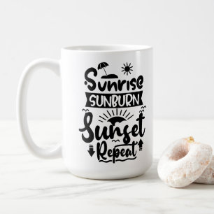 Mug Thème de vacances d'été